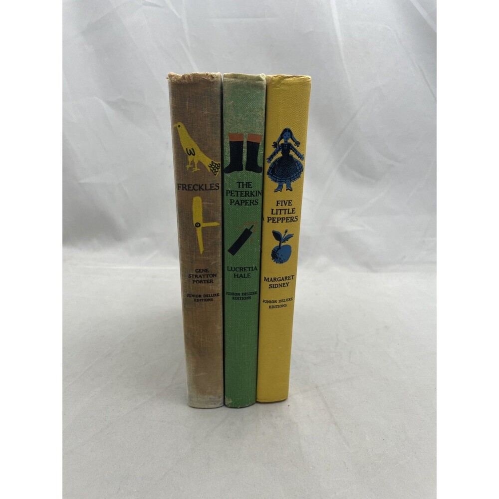 Vintage Junior Deluxe Editions Classic Childrens lot 3 hardcover books Doubleday